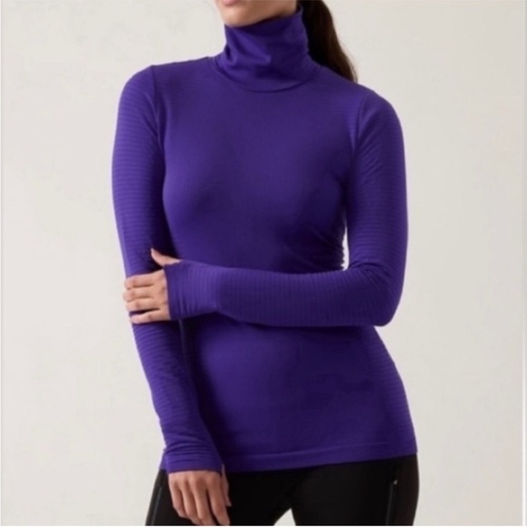 Athleta Tops - Flurry Blizzard Rib Turtleneck